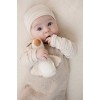 Bluza cu maneca lunga din bumbac organic - Soft Beige Stripe - Newborn Naturals - Little Dutch