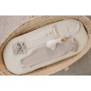 Bluza cu maneca lunga din bumbac organic - Soft Beige Stripe - Newborn Naturals - Little Dutch