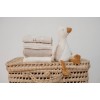 Bluza cu maneca lunga din bumbac organic - Soft Beige Stripe - Newborn Naturals - Little Dutch