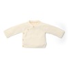 Cardigan petrecut din tricot de bumbac organic - Off White - Newborn Naturals - Little Dutch
