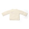 Cardigan petrecut din tricot de bumbac organic - Off White - Newborn Naturals - Little Dutch