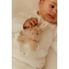 Cardigan petrecut din tricot de bumbac organic - Off White - Newborn Naturals - Little Dutch
