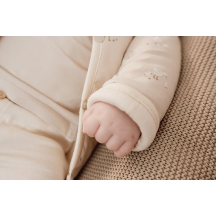 Jacheta reversibila din bumbac organic - Little Goose - Newborn Naturals - Little Dutch