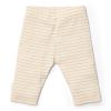 Pantaloni din bumbac organic - Soft Beige Stripe - Newborn Naturals - Little Dutch
