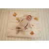 Pantaloni tricotati din bumbac organic - Soft Beige Melee - Newborn Naturals - Little Dutch