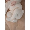 Pantaloni tricotati din bumbac organic - Off White - Newborn Naturals - Little Dutch