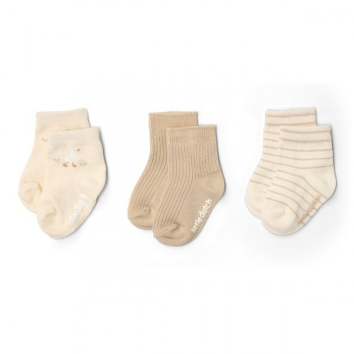 Sosete - set 3 perechi - Multi - Newborn Naturals - Little Dutch