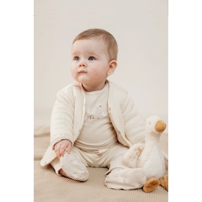Botosei din bumbac organic - Little Goose - Newborn Naturals - Little Dutch