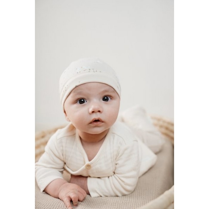 Caciulita din bumbac organic - Little Goose - Newborn Naturals - Little Dutch
