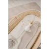 Caciulita din bumbac organic - Soft Beige Stripe - Newborn Naturals - Little Dutch