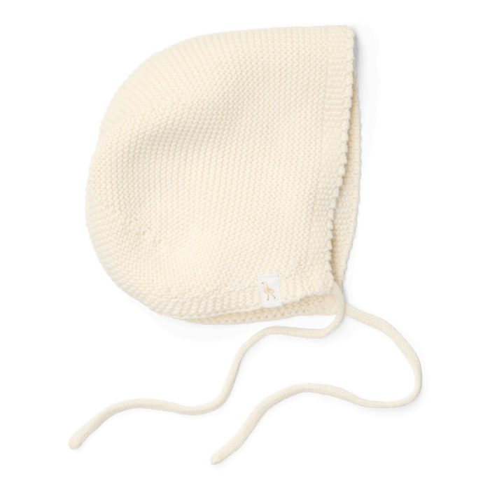 Caciulita din bumbac organic - Off White - Newborn Naturals - Little Dutch