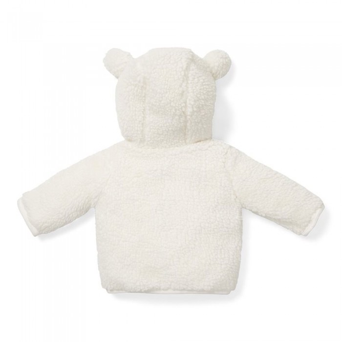 Jacheta Teddy pentru bebelusi - Off White - Baby Bunny - Little Dutch