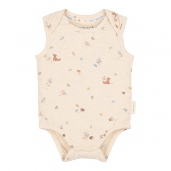 Body fara maneci din bumbac organic - Sand Melee - Little Dutch