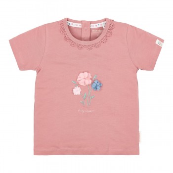 Tricou din bumbac organic - Pink Blush - Little Dutch