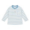 Bluza din bumbac organic - Steel Blue stripe - Little Dutch