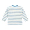 Bluza din bumbac organic - Steel Blue stripe - Little Dutch