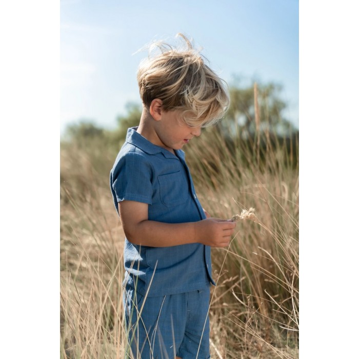 Camasa cu maneca scurta - Indigo - Little Dutch