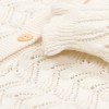 Cardigan tricotat din bumbac organic - Creme - Little Dutch