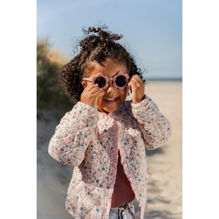 Jacheta cu volane din bumbac organic - Meadow Flowers - Little Dutch