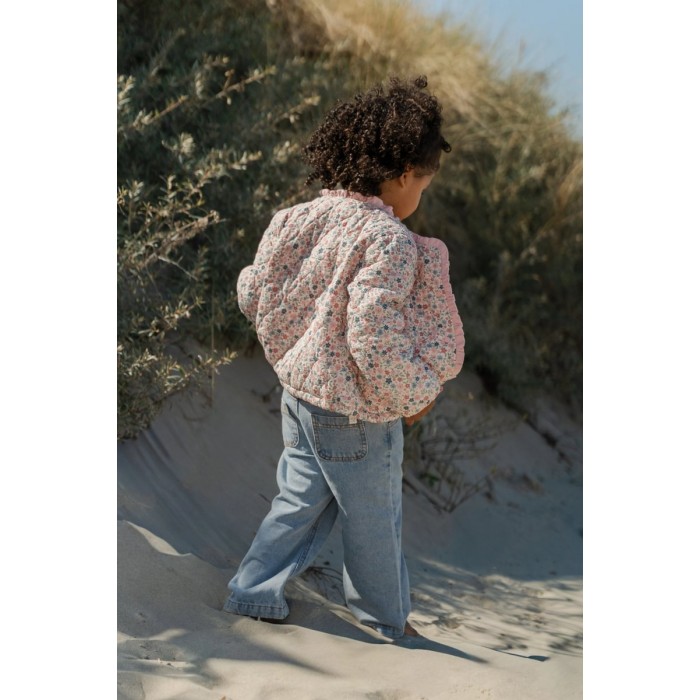 Jacheta cu volane din bumbac organic - Meadow Flowers - Little Dutch