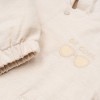 Jacheta cu gluga din bumbac organic - Sand - Little Dutch