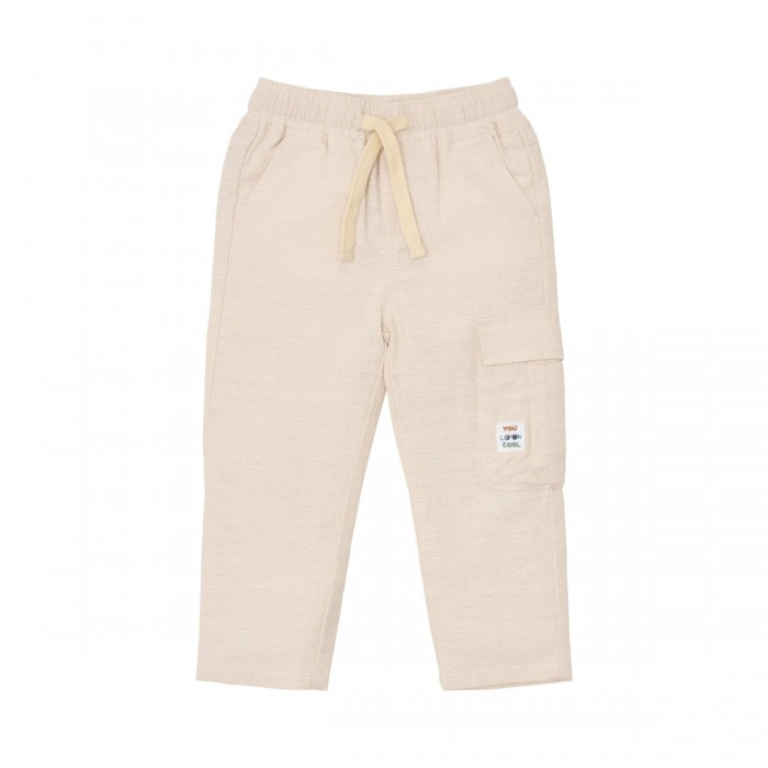 Pantaloni din bumbac organic - Sand - Little Dutch