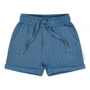Pantaloni scurti din bumbac organic - Indigo - Little Dutch