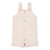 Salopeta din bumbac organic - Sand - Little Dutch