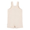 Salopeta din bumbac organic - Sand - Little Dutch