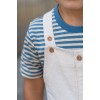 Salopeta din bumbac organic - Sand - Little Dutch