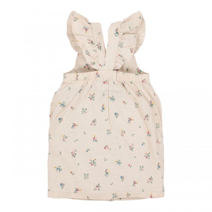 Rochita din bumbac organic cu volane fara maneci - Fairy Bloom - Little Dutch