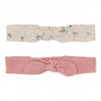 Bentita din bumbac organic - set 2 bucati - Fairy garden - Multi - Little Dutch