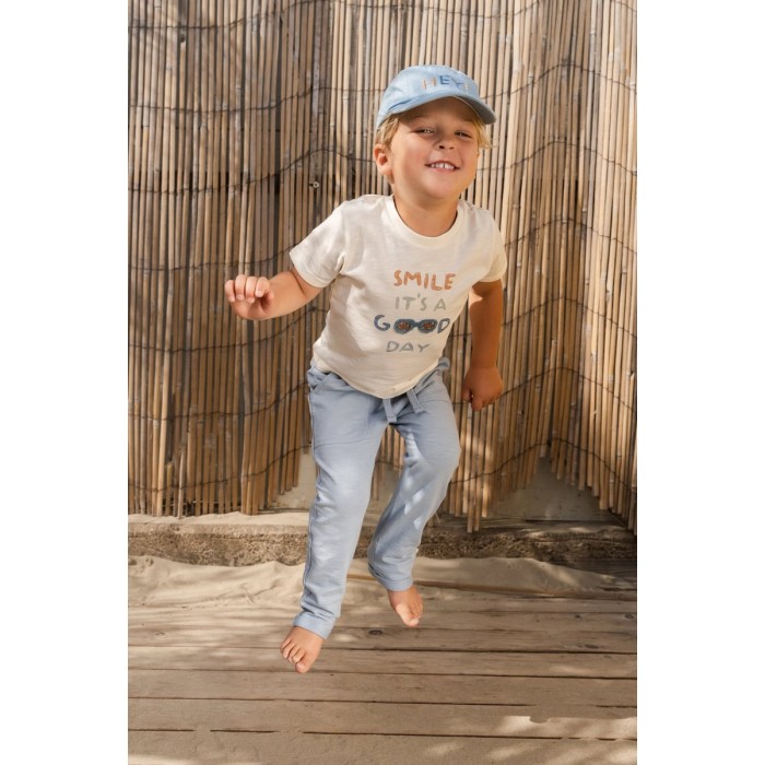 Sapca din bumbac organic - Denim - Little Dutch