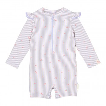 Costum de baie intreg cu maneca lunga - protectie UV 40+ - Dreamy Stripes - Little Dutch