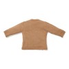 Cardigan tricotat petrecut din mix de lana pentru bebelusi - Brown -  Little Dutch