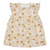 Rochita cu volanase din bumbac organic - Vintage Little Flowers - Little Dutch