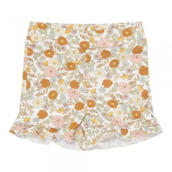 Pantaloni scurti cu volanase din bumbac organic - Vintage Little Flowers - Little Dutch Pantaloni scurti cu volanase din bumbac organic - Vintage Little Flowers - Little Dutch