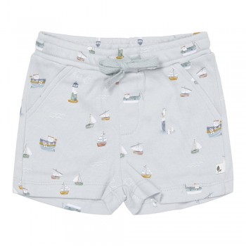 Pantaloni scurti din bumbac organic - Sailors Bay Blue - Little Dutch Pantaloni scurti din bumbac organic - Sailors Bay Blue - Little Dutch