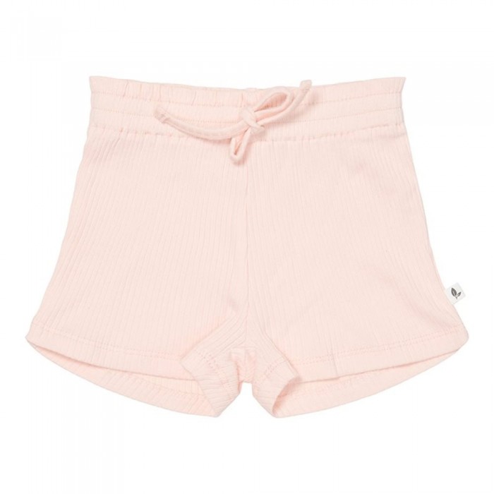 Pantaloni scurti cu volanase din bumbac organic - Pink - Little Dutch
