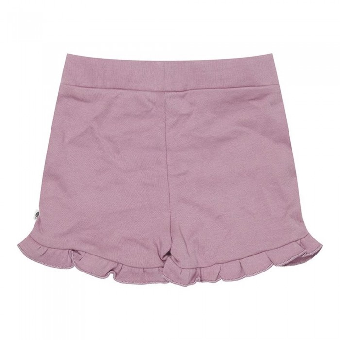 Pantaloni scurti cu volanase din bumbac organic - Mauve - Little Dutch