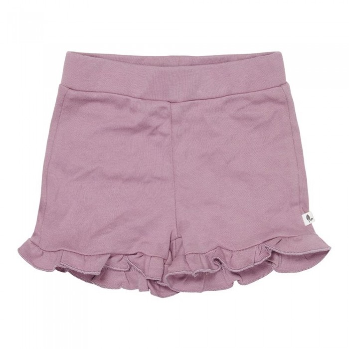 Pantaloni scurti cu volanase din bumbac organic - Mauve - Little Dutch