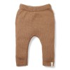 Pantaloni tricotati din mix de lana pentru bebelusi - Brown -  Little Dutch