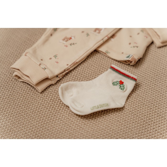 Sosetute din bumbac organic pentru copii - set 3 perechi - Little Dutch