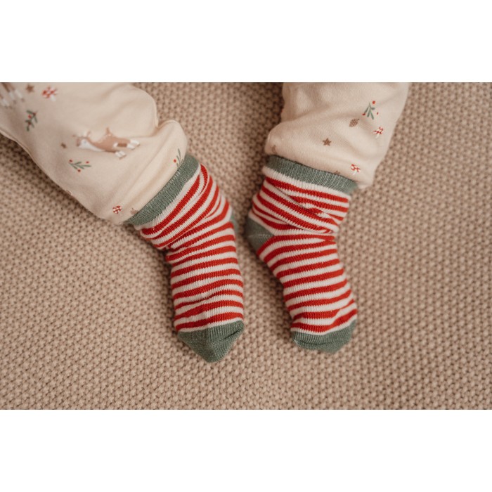 Sosetute din bumbac organic pentru copii - set 3 perechi - Little Dutch