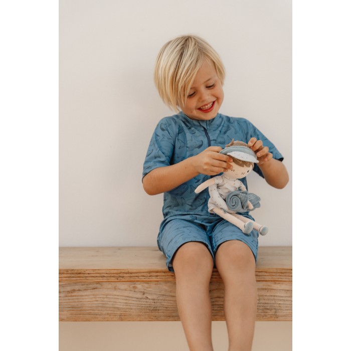 Costum de baie intreg cu protectie UV 50+ - Sea Life Blue - Little Dutch