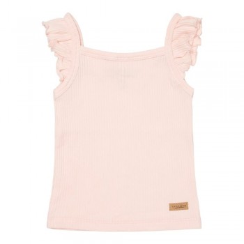 Maiou cu volanase din bumbac organic - Pink - Little Dutch Maiou cu volanase din bumbac organic - Pink - Little Dutch