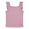 Maiou cu volanase din bumbac organic - Mauve - Little Dutch
