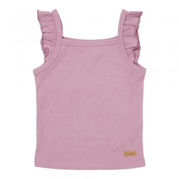 Maiou cu volanase din bumbac organic - Mauve - Little Dutch Maiou cu volanase din bumbac organic - Mauve - Little Dutch