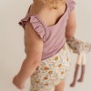 Maiou cu volanase din bumbac organic - Mauve - Little Dutch