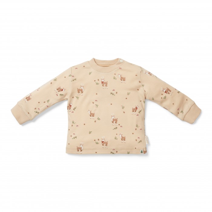 Pijama cu maneca lunga din bumbac organic pentru copii - CHRISTMAS - Little Dutch